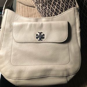 Tory Burch Mercer slouch hobo bag - grey